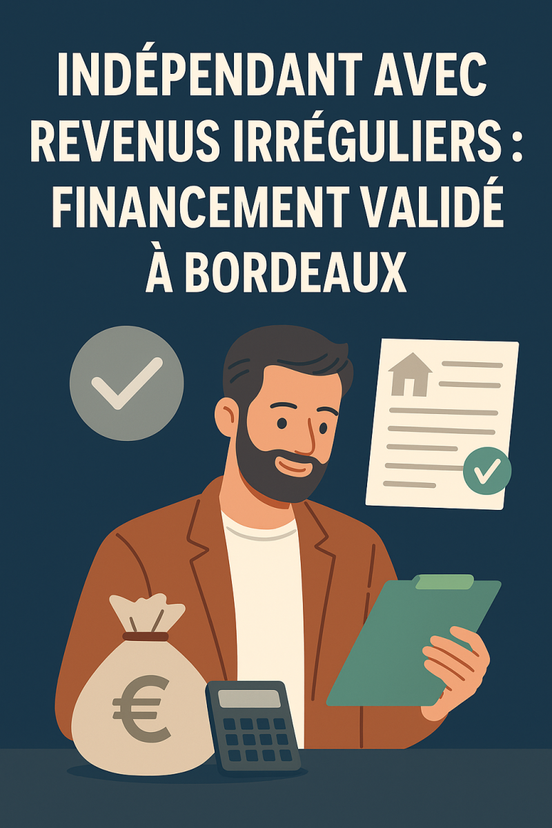 Indépendant avec revenus irréguliers : financement validé à Bordeaux